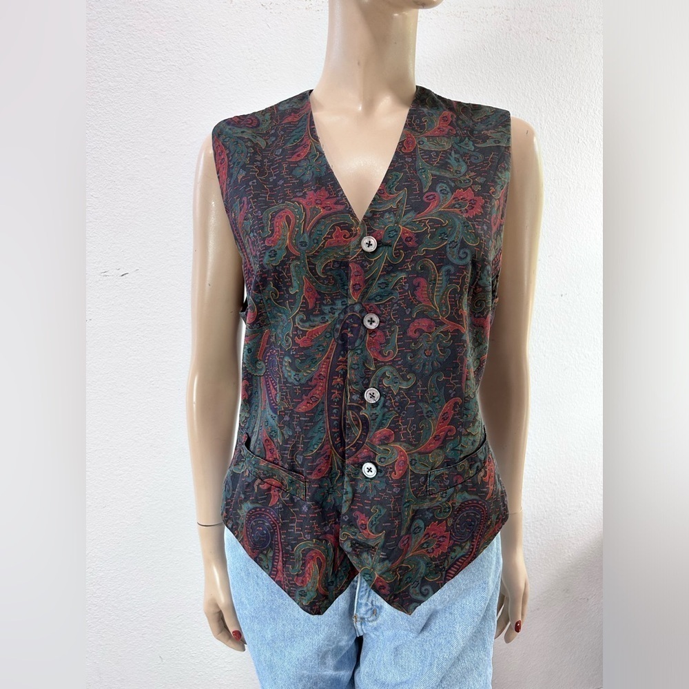 Classiques Entier silk vest floral print
